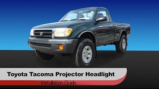 Spyder Auto Installation 19972000 Toyota Tacoma Halo Projector Head Lights [upl. by Aivatnuahs]