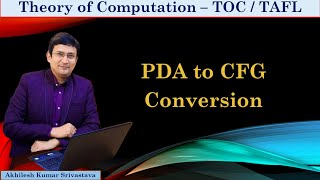 Push Down Automata PDA To Context Free Grammar CFG Conversion  Example 1 [upl. by Onofredo]