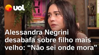 Alessandra Negrini diz que não sabe onde filho mais velho mora Sofro até hoje veja entrevista [upl. by Phaidra]