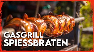 Spiessbraten vom Gasgrill  Der perfekte Rollbraten [upl. by Gibbeon]