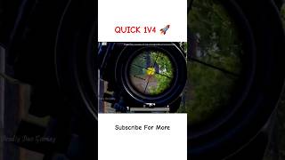 Quick 1v4 🚀 pubg bgmi pubgmobile shortvideo viralshorts [upl. by Jade16]