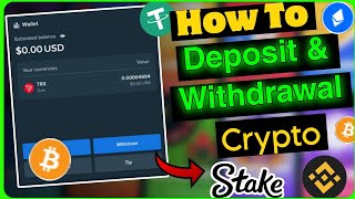 How To Deposit Crypto In Stakecom  Stake Per Crypto Deposit kaise Kre [upl. by Aziul673]