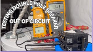 TESTING DOUBLE POLE BREAKERS OUT OF CIRCUIT [upl. by Philemon]