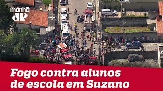 Adolescentes abrem fogo contra alunos de escola em Suzano PM confirma 8 mortos [upl. by Dorsy]