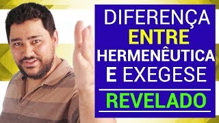 Diferença entre Hermenêutica e Exegese  Homilética e Eisegese  Entenda as diferenças [upl. by Hareenum274]