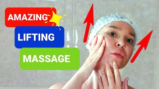 FACE LIFTING massage instant result [upl. by Enytnoel398]