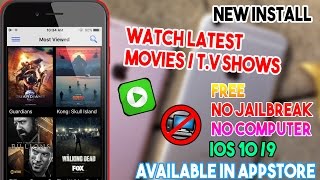 New Install 123 Movies Watch Movies amp TV Shows Free NO JAILBREAKCOMP iOS 109 iPhoneiPodiPad [upl. by Asiel]