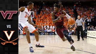 Virginia Tech vs Virginia Basketball Highlights 201718 [upl. by Burris]