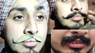 2022 Best Video Mustache Growth Setting How To Mustache Setting Naturally  Sabbi Digpal [upl. by Justicz764]