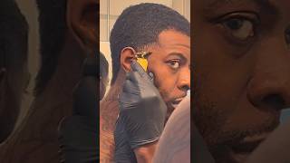 taper fade tutorial black hair hairtutorial transformation barber [upl. by Yaral]