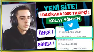 SIFIRDAN HESABA 1 DAKİKADA 1000 TAKİPÇİ KASMA  TWİTTER TAKİPÇİ HİLESİ [upl. by Tita]