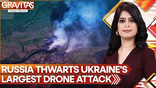 RussiaUkraine war  Russia Repels Largescale Ukrainian Drone Attack on Moscow  Gravitas [upl. by Else]