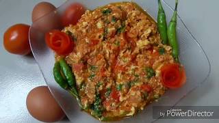 How to make eggs tomatoes recipes ডিম টমেটো [upl. by Llednor]