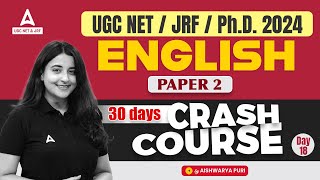 UGC NET English Literature Crash Course 18  English Literature by Aishwarya Puri [upl. by Breana]