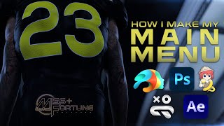 How I Make My Main Menu  Photoshop  Renpy  After Effects [upl. by Eeruhs672]