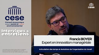 Innovation managériale  Articulation des temps amp organisation du travail  CESE [upl. by Winne]