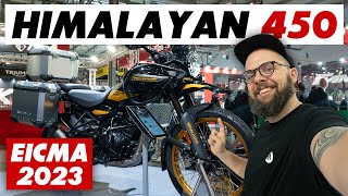 New 2024 Royal Enfield Himalayan 450 Unveiled EICMA 2023 [upl. by Rod]