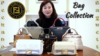 FENDI Handbag Collection  All My Fendi Peekaboos and Baguettes [upl. by Zeba293]