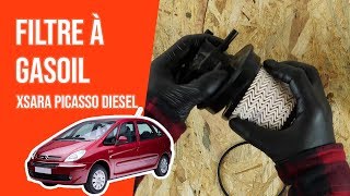 Changer le Filtre à Gasoil XSARA PICASSO 20 HDI⛽ [upl. by Netnilc332]