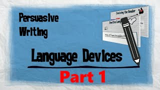 Persuasive Techniques Part 1  Persuasive Writing  EasyTeaching [upl. by Moyra]