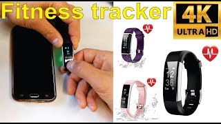 Review and how to set up a generic fitness tracker with VeryFitPro app  Amazon [upl. by Kcirrag]