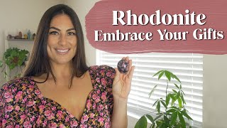 Rhodonite Crystal Meaning • Discover Your Hidden Gifts [upl. by Gertrud]