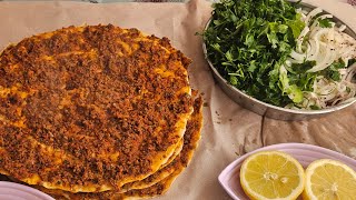 LAHMACUN❗️ YAPIYORUM TAVADA MİS GİBİ MUTLAKA DENEMELİSİN BU LEZZET BAŞKA YERDE YOK [upl. by Lupien]