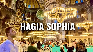 Hagia Sophia Mosque Inside Tour  Istanbul Turkey Turkiye [upl. by Imak]