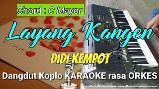 LAYANG KANGEN  Didi Kempot Versi Dangdut Koplo KARAOKE rasa ORKES Yamaha PSR S970 [upl. by Love104]