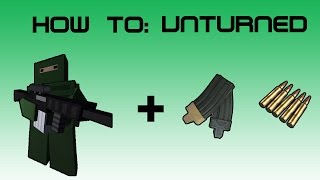 Unturned how to Weapons and ammo [upl. by Hgielrak376]