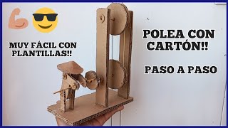 como hacer una polea maquina simple [upl. by Aicnatsnoc]