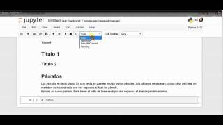 2 Jupyter Markdown 2 [upl. by Latsryc]