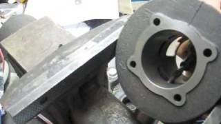 How to chamfer the ports on a 2stroke Vespa cylinder [upl. by Dylane128]