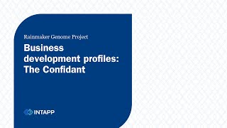 Business development profiles The Confidant [upl. by Jabon]