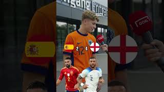 ENGLAND v SPAIN 🏆 EURO 2024 FINAL FAN CHALLENGE shorts [upl. by Norok]