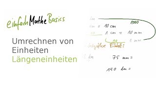 44 Umrechnen von Einheiten  Längeneinheiten umwandeln [upl. by Suirauqram]