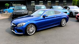 2017 MercedesBenz C250d Coupe AMG Line Premium Plus  Start up and full vehicle tour [upl. by Suidaht837]