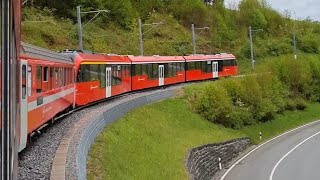 Appenzellerbahn kurve zwischen Waldstatt und Zürchersmüle [upl. by Larner]