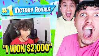 FaZe Reacts to FaZe Jarvis WINNING in Fortnite Cash Cup [upl. by Brentt]