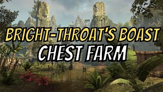 ESO  How to Farm DeadWaters Guile amp BrightThroats Roast  15 Chests in 7 Minutes [upl. by Elhsa937]