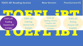 TOEFL iBT Reading Test 1  Answer with Explanation strategies how to answer and get score 3030 [upl. by Aicnelav617]