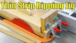 How to Make a Thin Strip Ripping Jig [upl. by Efioa657]