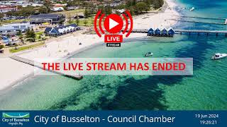 City of Busselton Ordinary Council Meeting 19 June 2024 [upl. by Nightingale256]