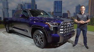 Is the NEW 2022 Toyota Tundra Platinum a BETTER truck than a Silverado [upl. by Ahsiener939]