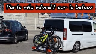 Urgent les portes vélos interdit sur le bateau 🚢 traversée Marseille Alger partager [upl. by Delamare]