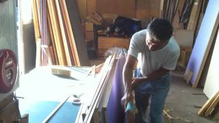 Japanese craftsman who making fusumaJapanese paper door [upl. by Einahets]