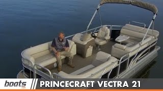 2015 Princecraft Vectra 21 Pontoon Boat Review Performance Test [upl. by Bertelli889]