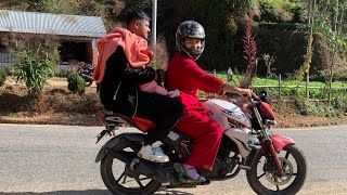 Dherai paxi kanxi bike riding kanxakanxi mscouplevlogs6667 [upl. by Relluf]