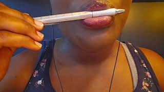 ASMR Pen Noms  Nibbling Mouth Sounds [upl. by Halet]