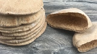 How To Make Homemade Whole Wheat Pita Bread  Healthy Pita Bread Recipe [upl. by Kore372]